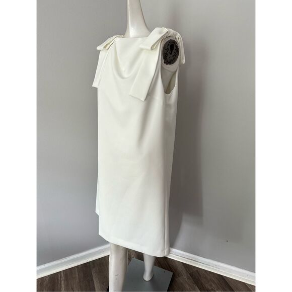 NWT Carolina Herrera Bow Strap Shift Dress Size 12 $1490 - Picture 6 of 12
